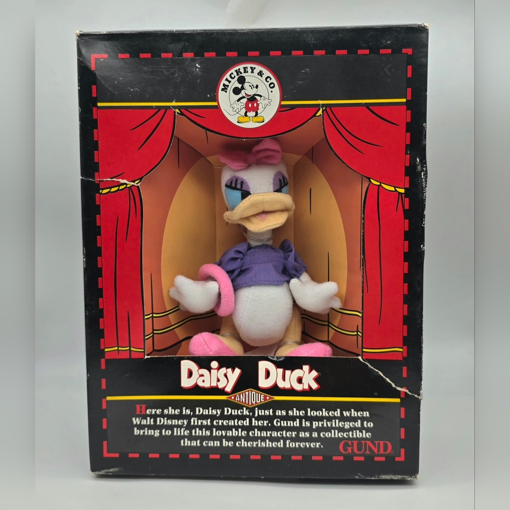 Walt Disney Mickey & Co. GUND Daisy Duck Antique Plush Doll Toy 7208
